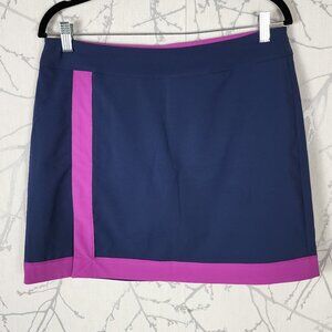 Adidas Golf Navy Pink Faux Wrap Skort